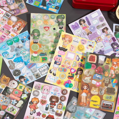 Millennium Signal Series Sticker Book featuring book designs for journaling, scrapbooking and collage