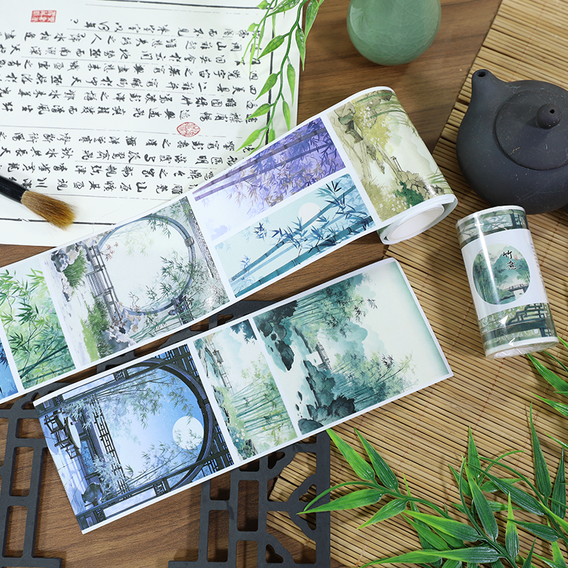 Charm Of Bamboo Washi Tape for journaling, scrapbooking and collage