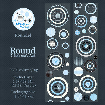 Circles And Dots Series Die Cutting PET Tape