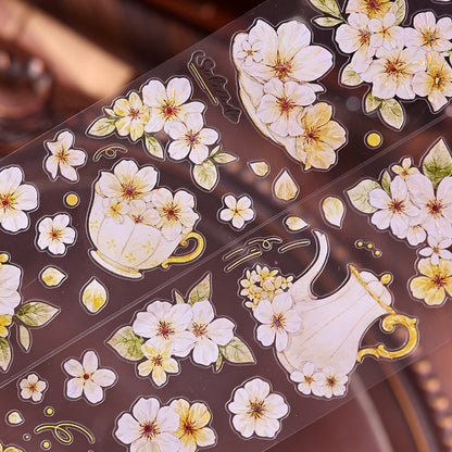 The flower in the cup Die-Cutting Washi Tape - Sample 150cm