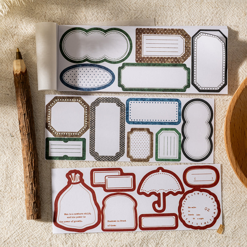 Border Studio Series Sticker Book featuring book designs for journaling, scrapbooking and collage