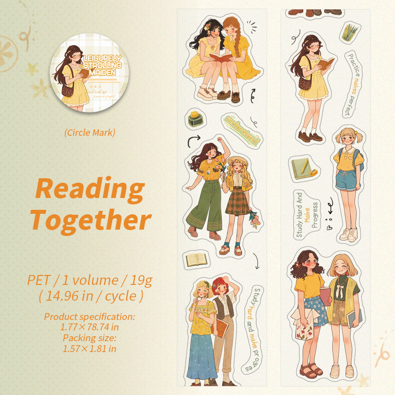 The orange flavored girl series Die Cutting PET Tape