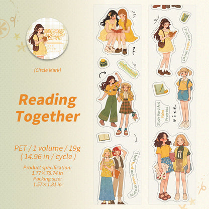 The orange flavored girl series Die Cutting PET Tape
