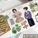 Whole Roll 7.5cm*5m Coffee Lover Die Cutting Washi/PET/Fog PET Tape