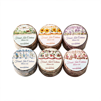 Forest Jsle Curtains Series Washi Tape featuring forest designs for journaling, scrapbooking and collage