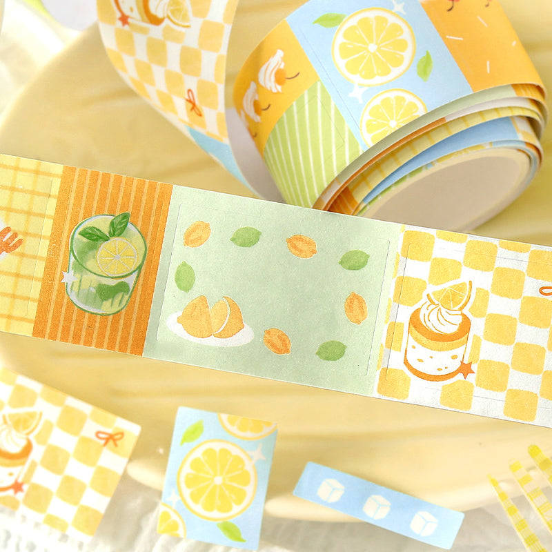 Strawberry Tart Series Die Cutting Writing Paper Tape featuring strawberry designs for journaling, scrapbooking and collage