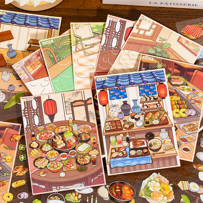 Flavor Moments Series 3D Sticker Book featuring book designs for journaling, scrapbooking and collage