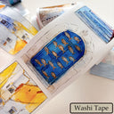 7cm*166cm Blue Alley Wind Die Cutting Washi/PET/Fog PET Tape