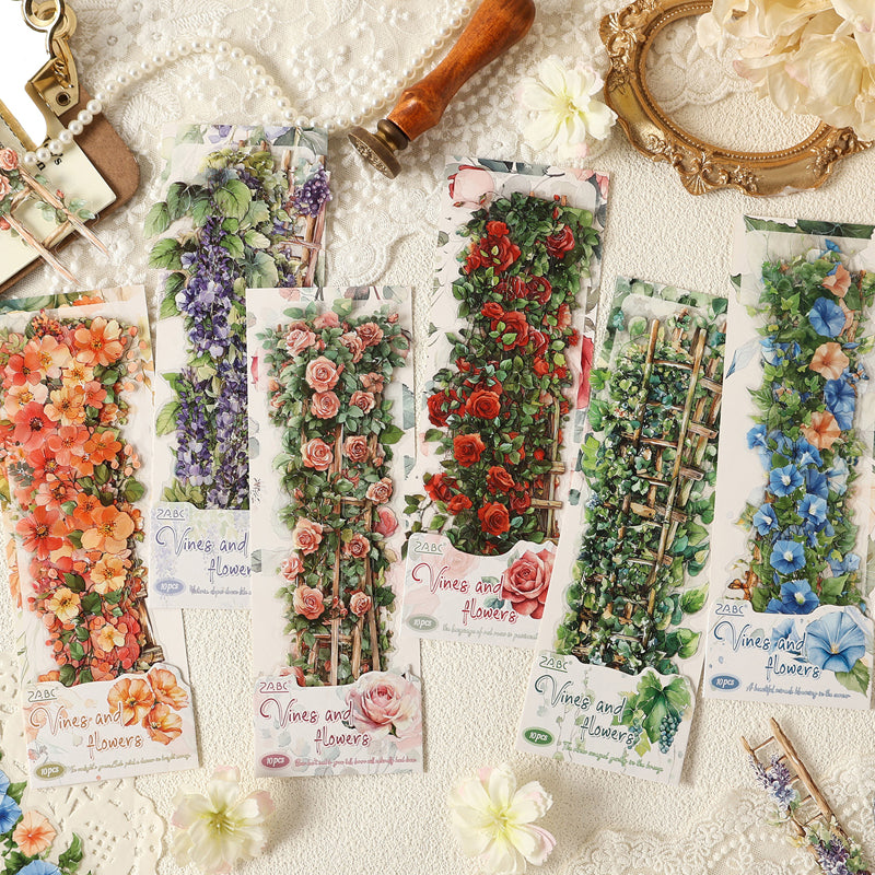 Vines lead flowers Sticker
