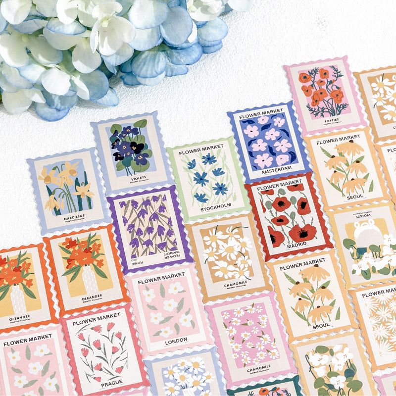 Flower Post Office Sticker