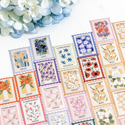 Flower Post Office Sticker