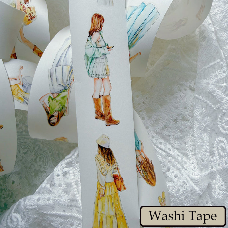 5cm*166cm Lemon Sea Salt Die Cutting Washi/PET/Fog PET Tape