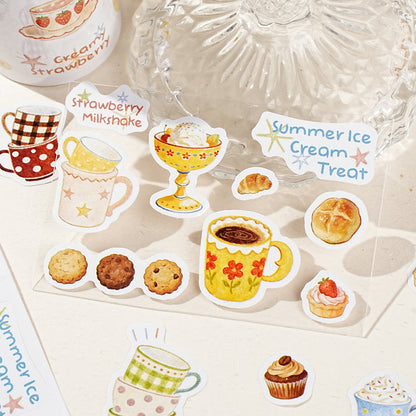 Porcelain Object Series Die Cutting Writing Paper Tape for journaling, scrapbooking and collage