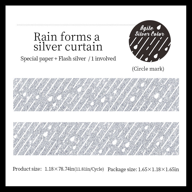 Lively Silver Color Series Special Paper Tape