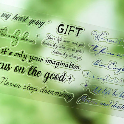 4cm*100cm Tomorrow Die Cutting PET Tape for journaling, scrapbooking and collage