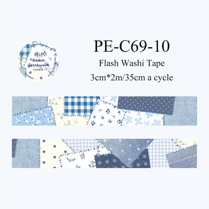 Patchwork Garden Series Flash Washi/Sulfuric Acid Paper Tape