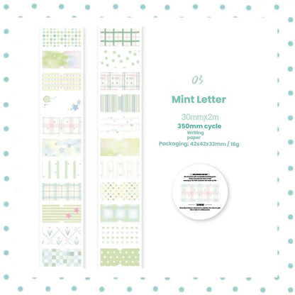 Healing Heart Series Die Cutting Writing Paper Tape