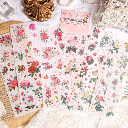 Butterfly light and flower shadow Sticker