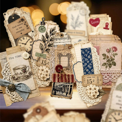 Old Layer Collection Series Sticker featuring old designs for journaling, scrapbooking and collage