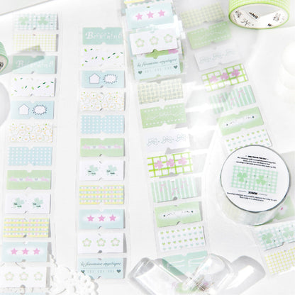 Showa Monologue series Die Cutting Writing Paper Tape for journaling, scrapbooking and collage