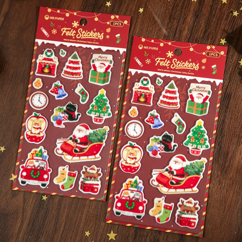 Warm Winter Christmas Story Series Sticker for journaling, scrapbooking and collage