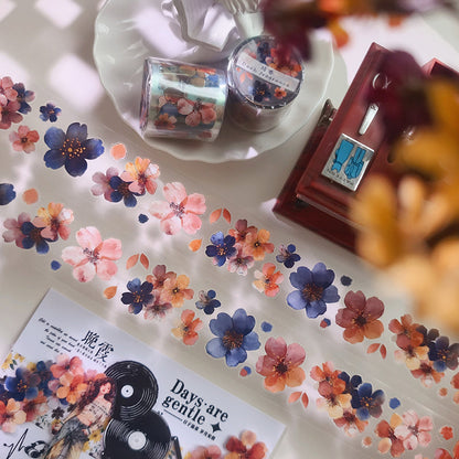 Whole Roll 4cm*3m Mysterious Fragrance Die Cutting PET Tape for journaling, scrapbooking and collage