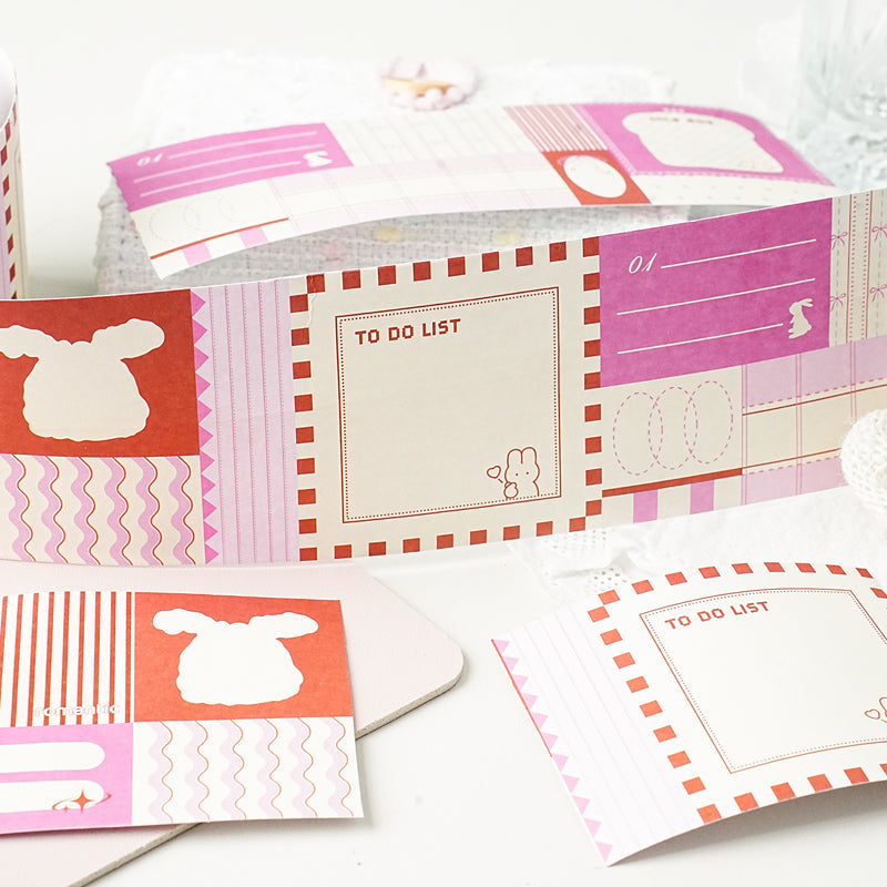 Colorful Diary Series White Kraft Paper Tape featuring white, and color designs for journaling, scrapbooking and collage