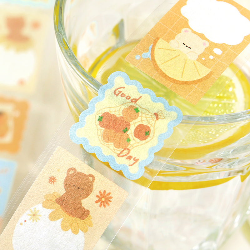 Forest Sweet Fruit House Series Die Cutting Washi Tape featuring forest, sweet, and house designs for journaling, scrapbooking and collage