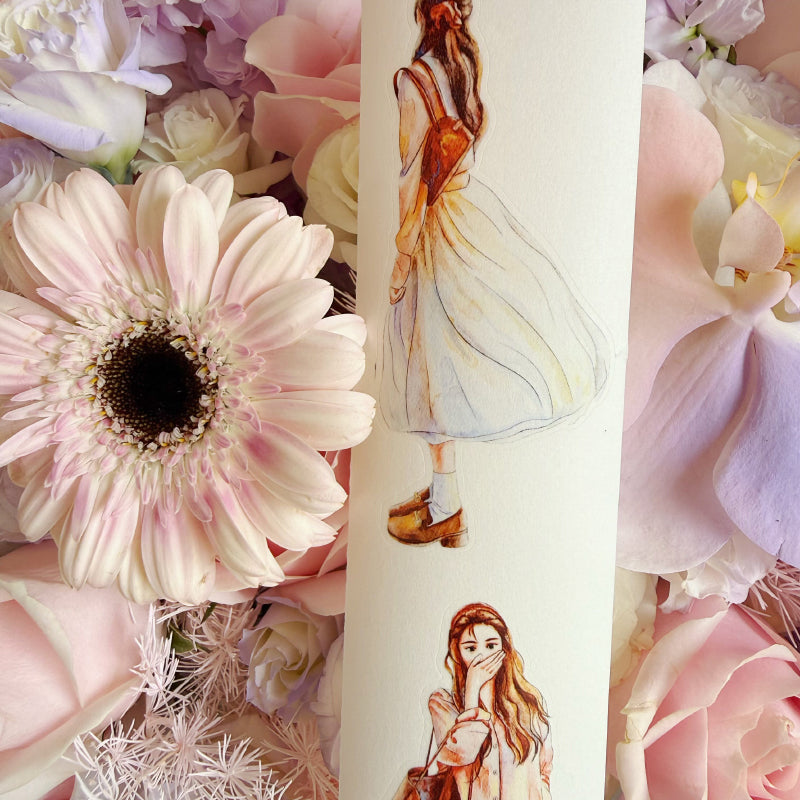 Whole Roll 5cm*5m Photo Status Die Cutting Washi/PET/Fog PET Tape for journaling, scrapbooking and collage