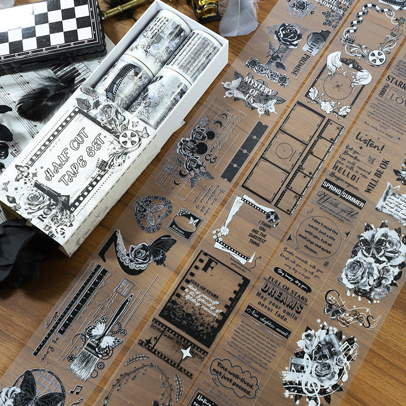 Patterned Vintage Tape Set featuring vintage designs for journaling, scrapbooking and collage