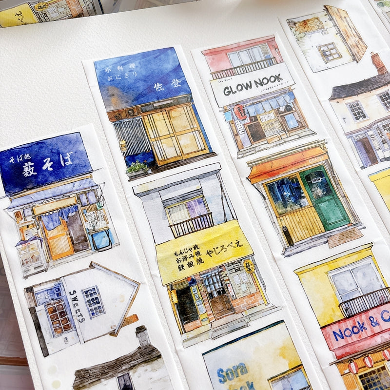 7cm*166cm Little House Die Cutting Washi/PET/Fog PET Tape