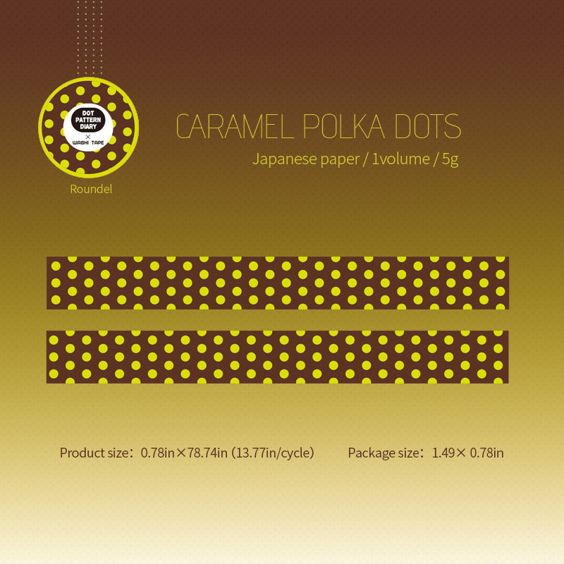Dot Pattern Diary Series Washi Tape