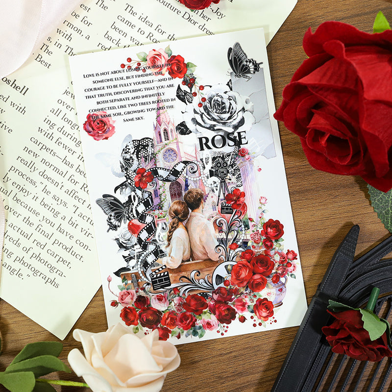Patterned Vintage Tape Set featuring vintage designs for journaling, scrapbooking and collage