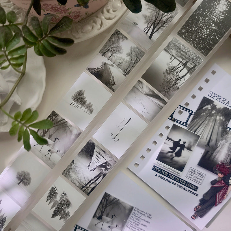 5cm*100cm Focus On Loneliness Die Cutting Fog PET Tape for journaling, scrapbooking and collage