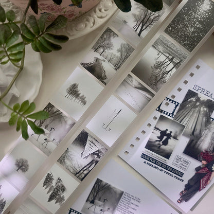 5cm*100cm Focus On Loneliness Die Cutting Fog PET Tape for journaling, scrapbooking and collage