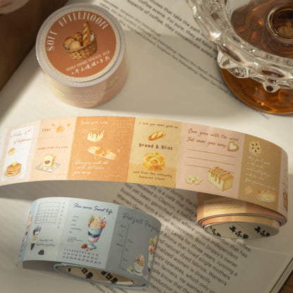 Soft Afternoon Series Die Cutting Writing Paper Tape for journaling, scrapbooking and collage