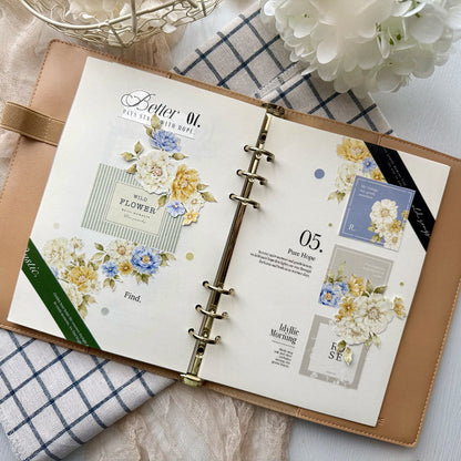 5.5cm*100cm Monologue Time Die Cutting PET Tape for journaling, scrapbooking and collage