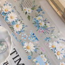 6cm*100cm Blue Island Flower Fragrance Die Cutting PET Tape