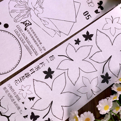 10cm*250cm Frame Shadow Notes Die Cutting Washi/PET Tape