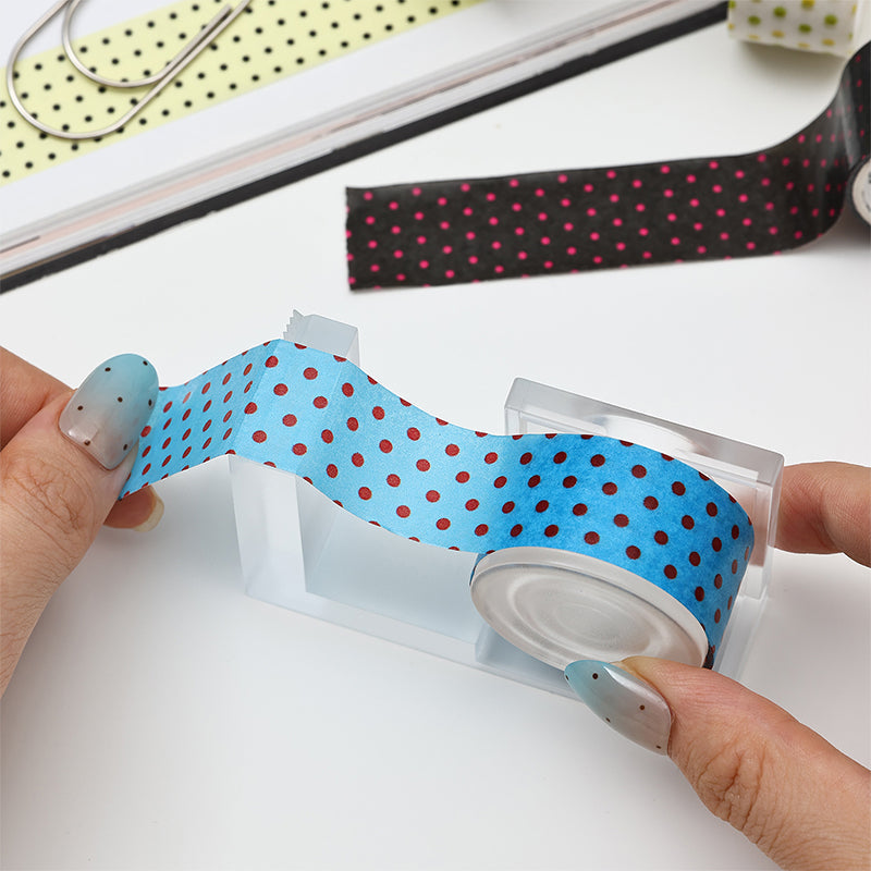 Dot Pattern Diary Series Washi Tape featuring dot designs for journaling, scrapbooking and collage