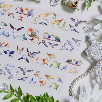 Whole Roll 4.5cm*5m Litter of chirps Die Cutting PET Tape for journaling, scrapbooking and collage