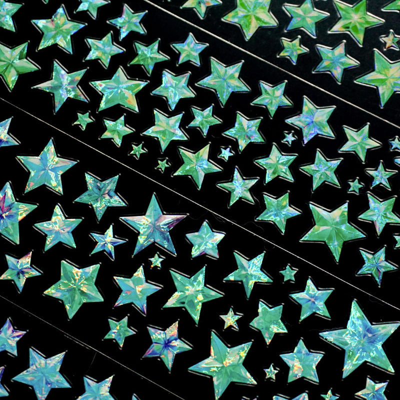 Whole Roll 6cm*5m Star Dust Wandering Die Cutting Shell Light PET Tape