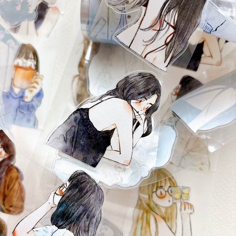 Whole Roll 5cm*5m Little Statue Die Cutting Washi/PET/Fog PET Tape