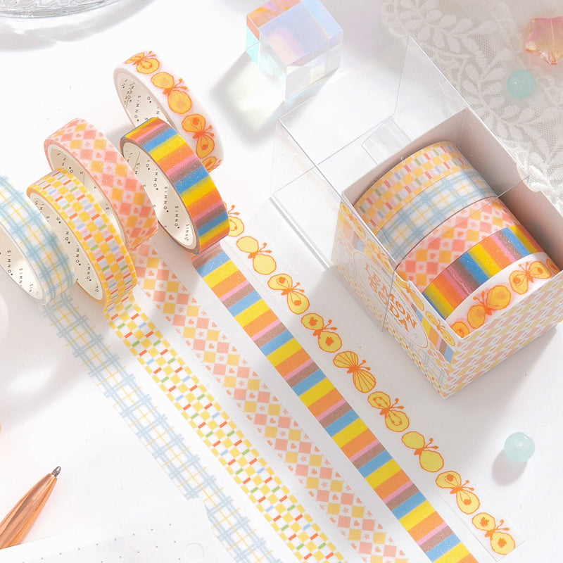 Sugar Frost Fantasy Series Washi Tape Set featuring fantasy designs for journaling, scrapbooking and collage