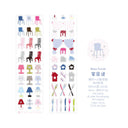 Muanuan Diary Series Die Cutting Silver Stamping PET Tape