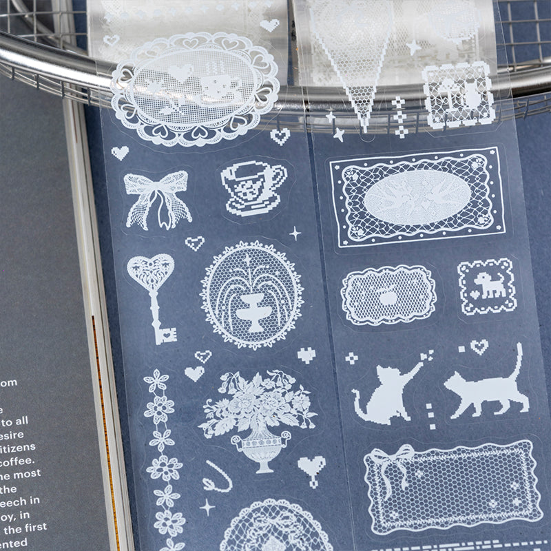 Fog Island Silk Series Die Cutting PET Tape featuring island designs for journaling, scrapbooking and collage