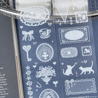 Fog Island Silk Series Die Cutting PET Tape featuring island designs for journaling, scrapbooking and collage