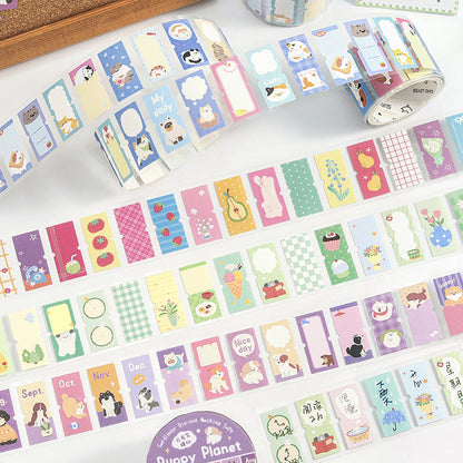 Warm Light Mark series Die Cutting Writing Paper Tape featuring light designs for journaling, scrapbooking and collage