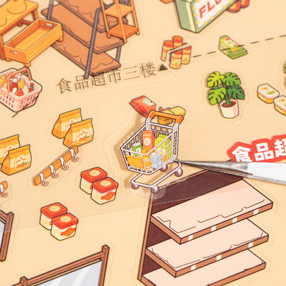 Food Supermarket Series 3D Sticker for journaling, scrapbooking and collage