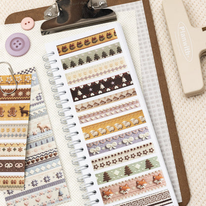 Island Dream Series White Kraft Paper Tape featuring dream, white, and island designs for journaling, scrapbooking and collage